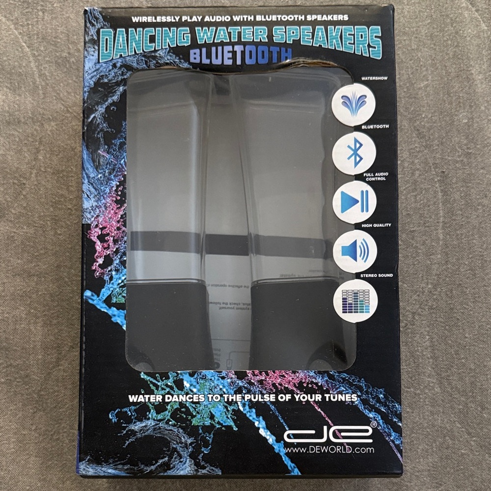 Black Bluetooth Dancing Water Speakers